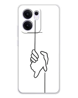 Чохол для OPPO A5x 5G з картинкою «Рука тримає»