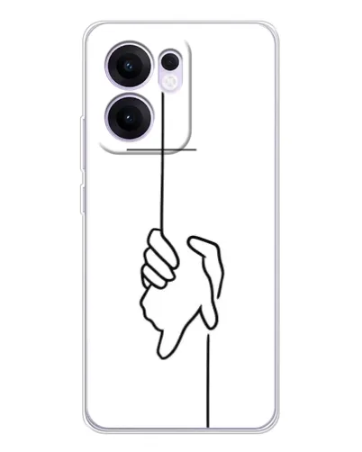 Чохол для OPPO A5x 5G з картинкою «Рука тримає»