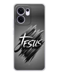 Чохол для OPPO A5x 5G з картинкою «Напис Jesus Graffiti»