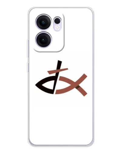 Чохол для OPPO A5x 5G з картинкою «Риба та хрест»