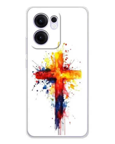 Чохол для OPPO A5x 5G з картинкою «Акварельний хрест»