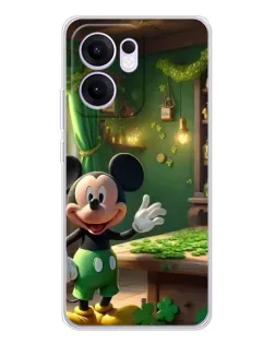 Чехол для OPPO A5x 5G с картинкой «Микки в мастерской»