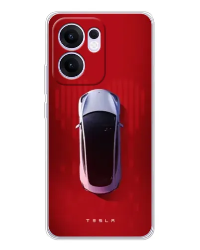 Чохол для OPPO A5x 5G з картинкою «Tesla Top View»