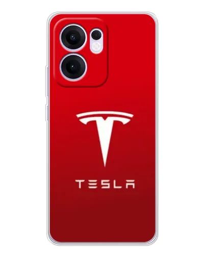 Чохол для OPPO A5x 5G з картинкою «Tesla Red Classic»