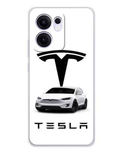 Чохол для OPPO A5x 5G з картинкою «Tesla White Style»