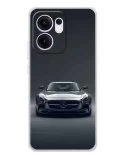 Чехол для OPPO A5x 5G с картинкой «Mercedes на черном»