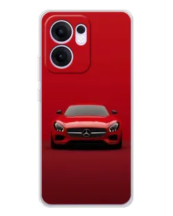 Чехол для OPPO A5x 5G с картинкой «Красный Mercedes AMG»