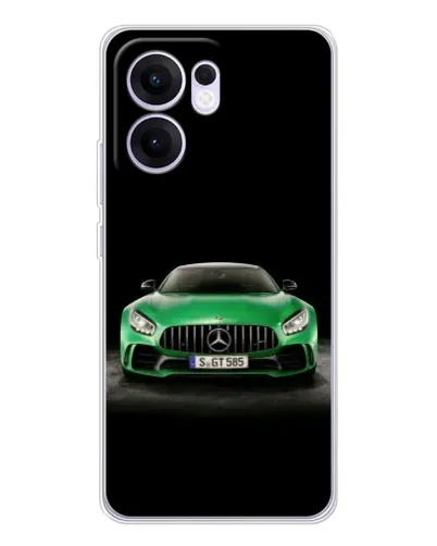 Чехол для OPPO A5x 5G с картинкой «Mercedes — неоновый лого» Чехол для OPPO A5x 5G с картинкой «Mercedes — неоновый лого»