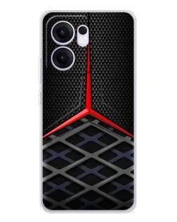 Чехол для OPPO A5x 5G с картинкой «Mercedes Carbon Grid»