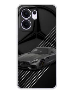 Чехол для OPPO A5x 5G с картинкой «Mercedes AMG — графика»
