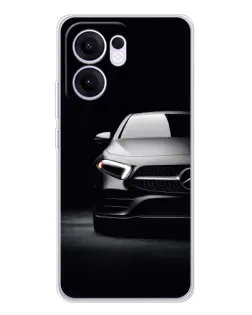 Чехол для OPPO A5x 5G с картинкой «Свет фар Mercedes»