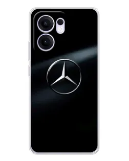 Чохол для OPPO A5x 5G з картинкою «Mercedes на металі»