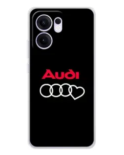 Чехол для OPPO A5x 5G с картинкой «Логотип Audi Heart» Чехол для OPPO A5x 5G с картинкой «Логотип Audi Heart»