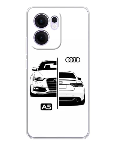 Чехол для OPPO A5x 5G с картинкой «Audi — контрастный дизайн» Чехол для OPPO A5x 5G с картинкой «Audi — контрастный дизайн»