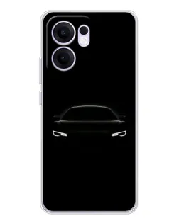 Чехол для OPPO A5x 5G с картинкой «Взгляд Audi в темноте»
