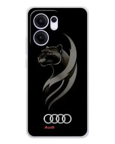Чехол для OPPO A5x 5G с картинкой «Графика — пантера и Audi» Чехол для OPPO A5x 5G с картинкой «Графика — пантера и Audi»