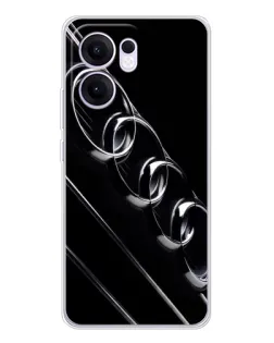 Чехол для OPPO A5x 5G с картинкой «Audi — абстрактные кольца»