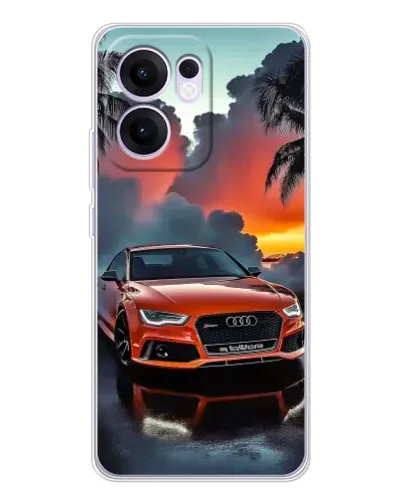 Чехол для OPPO A5x 5G с картинкой «Audi — закат» Чехол для OPPO A5x 5G с картинкой «Audi — закат»