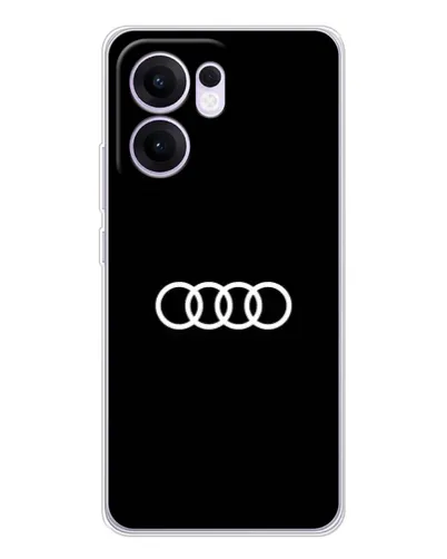 Чехол для OPPO A5x 5G с картинкой «Audi White Logo» Чехол для OPPO A5x 5G с картинкой «Audi White Logo»