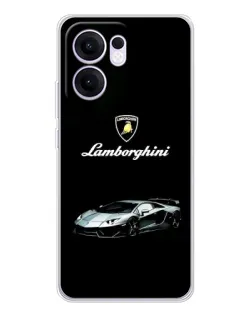 Чехол для OPPO A5x 5G с картинкой «Логотип Lamborghini классика»