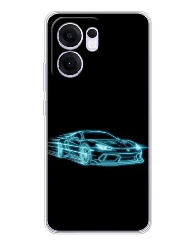 Чехол для OPPO A5x 5G с картинкой «Неоновый контур Lamborghini» Чехол для OPPO A5x 5G с картинкой «Неоновый контур Lamborghini»