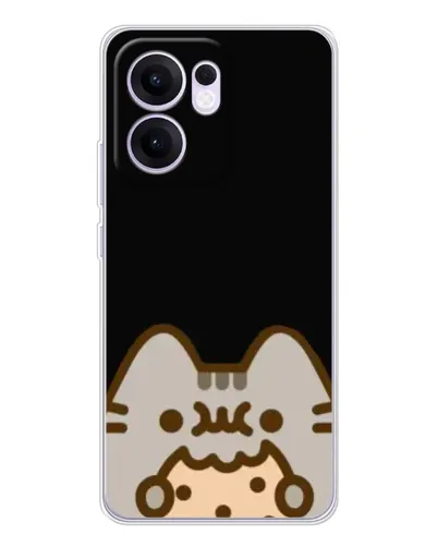 Чохол для OPPO A5x 5G з картинкою «Пушин на чорному» Чохол для OPPO A5x 5G з картинкою «Пушин на чорному»