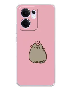 Чохол для OPPO A5x 5G з картинкою «Pusheen серце»