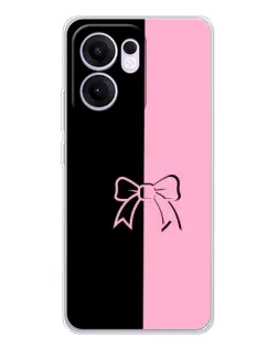 Чехол для OPPO A5x 5G с картинкой «Половинки банта»