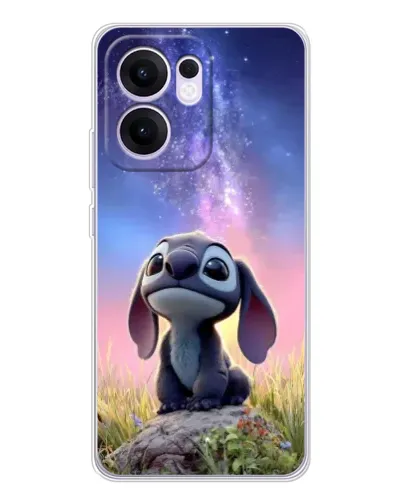 Чехол для OPPO A5x 5G с картинкой «Стич на рассвете»