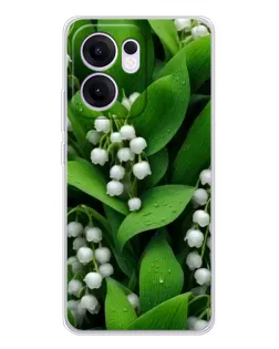 Чохол для OPPO A5x 5G з картинкою «Конвалії в зелені»