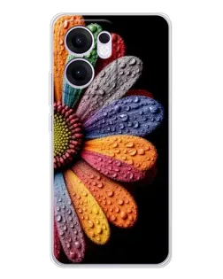 Чохол для OPPO A5x 5G з картинкою «Райдужна квітка»
