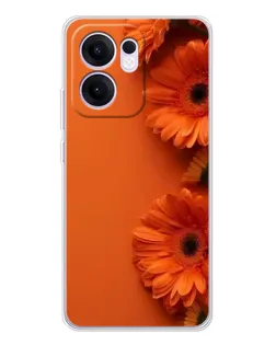 Чохол для OPPO A5x 5G з картинкою «Помаранчеві гербери»
