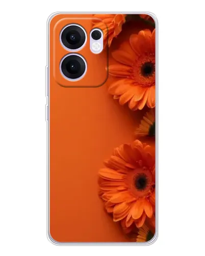 Чохол для OPPO A5x 5G з картинкою «Помаранчеві гербери»