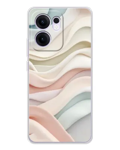 Чехол для OPPO A5x 5G с картинкой «Пастельные нежные волны»