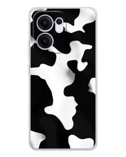 Чехол для OPPO A5x 5G с картинкой «Черно-белое пятно»