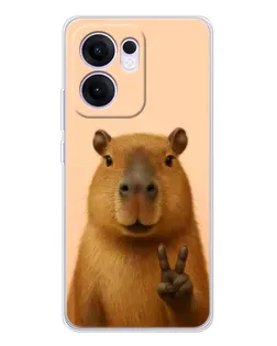 Чохол для OPPO A5x 5G з картинкою «Капібара вікторія»