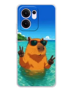 Чохол для OPPO A5x 5G з картинкою «Морська капібара»