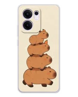 Чохол для OPPO A5x 5G з картинкою «Вежа з капібар»