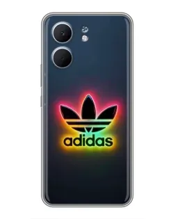 Чехол для OPPO A5x с картинкой «Неоновый Adidas»