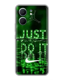 Чохол для OPPO A5x з картинкою «Зелений неоновий Nike»