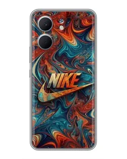 Чохол для OPPO A5x з картинкою «Nike в абстракції»