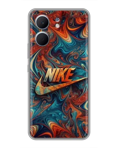 Чохол для OPPO A5x з картинкою «Nike в абстракції»
