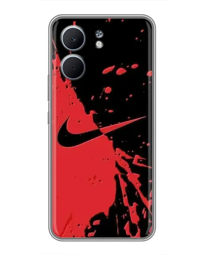 Чехол для OPPO A5x с картинкой «Красные брызги Nike» Чехол для OPPO A5x с картинкой «Красные брызги Nike»