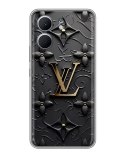 Чехол для OPPO A5x с картинкой «Кожаная текстура LV»