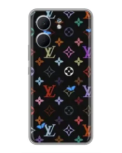 Чехол для OPPO A5x с картинкой «Цветная монограмма LV»
