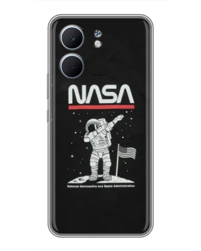 Чохол для OPPO A5x з картинкою «NASA — крокуємо по Місяцю»