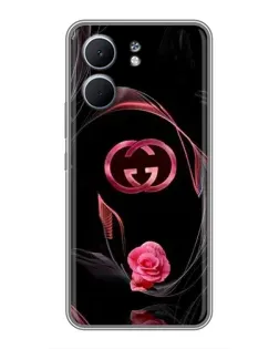 Чехол для OPPO A5x с картинкой «Gucci — неоновая роза»