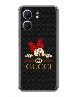 Чехол для OPPO A5x с картинкой «Минни Маус Gucci — черный»