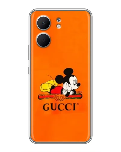 Чехол для OPPO A5x с картинкой «Микки Маус Gucci — оранж» Чехол для OPPO A5x с картинкой «Микки Маус Gucci — оранж»