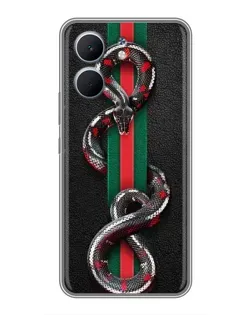 Чехол для OPPO A5x с картинкой «Gucci — змея на полосе»